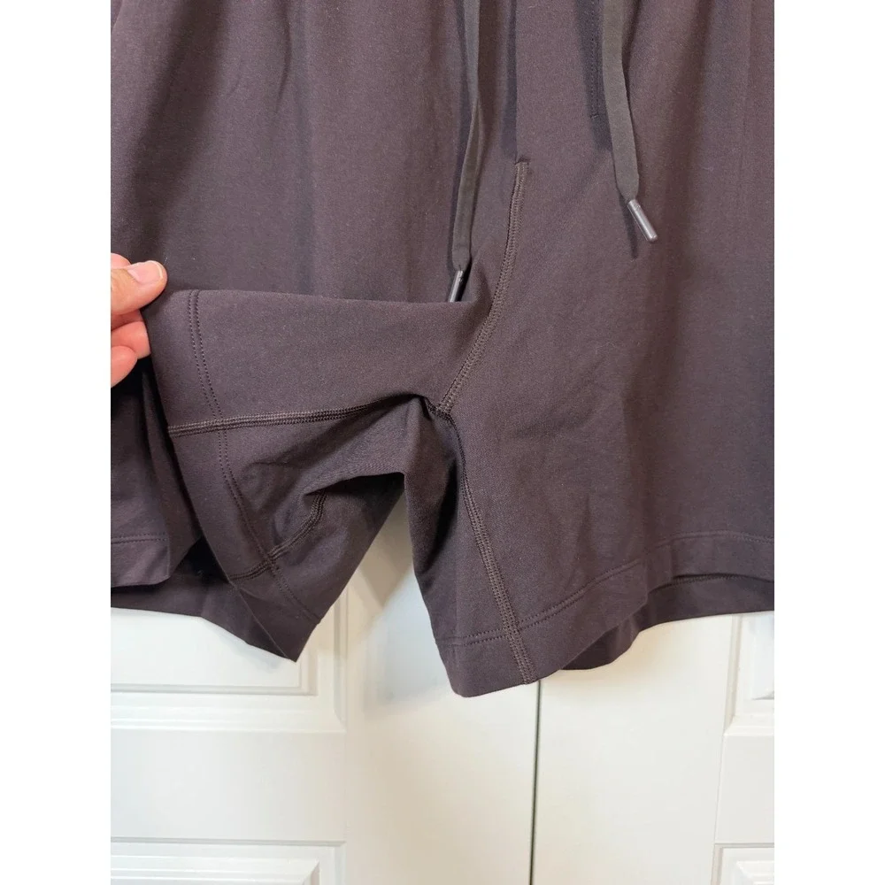 Lululemon City Sweat Short Mens Large Espresso Brown 5 Inch Inseam LM7BI2S